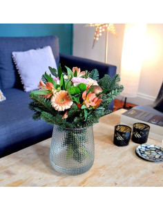 Un bouquet rose et cuivre 2