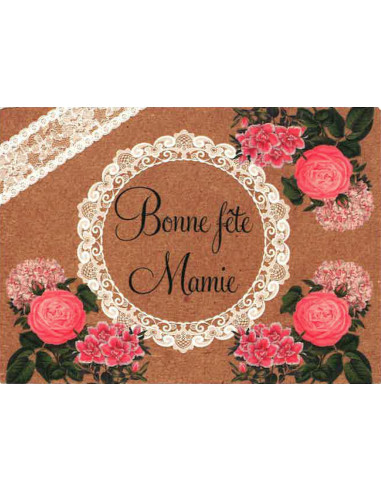 Carte "bonne fête mamie"